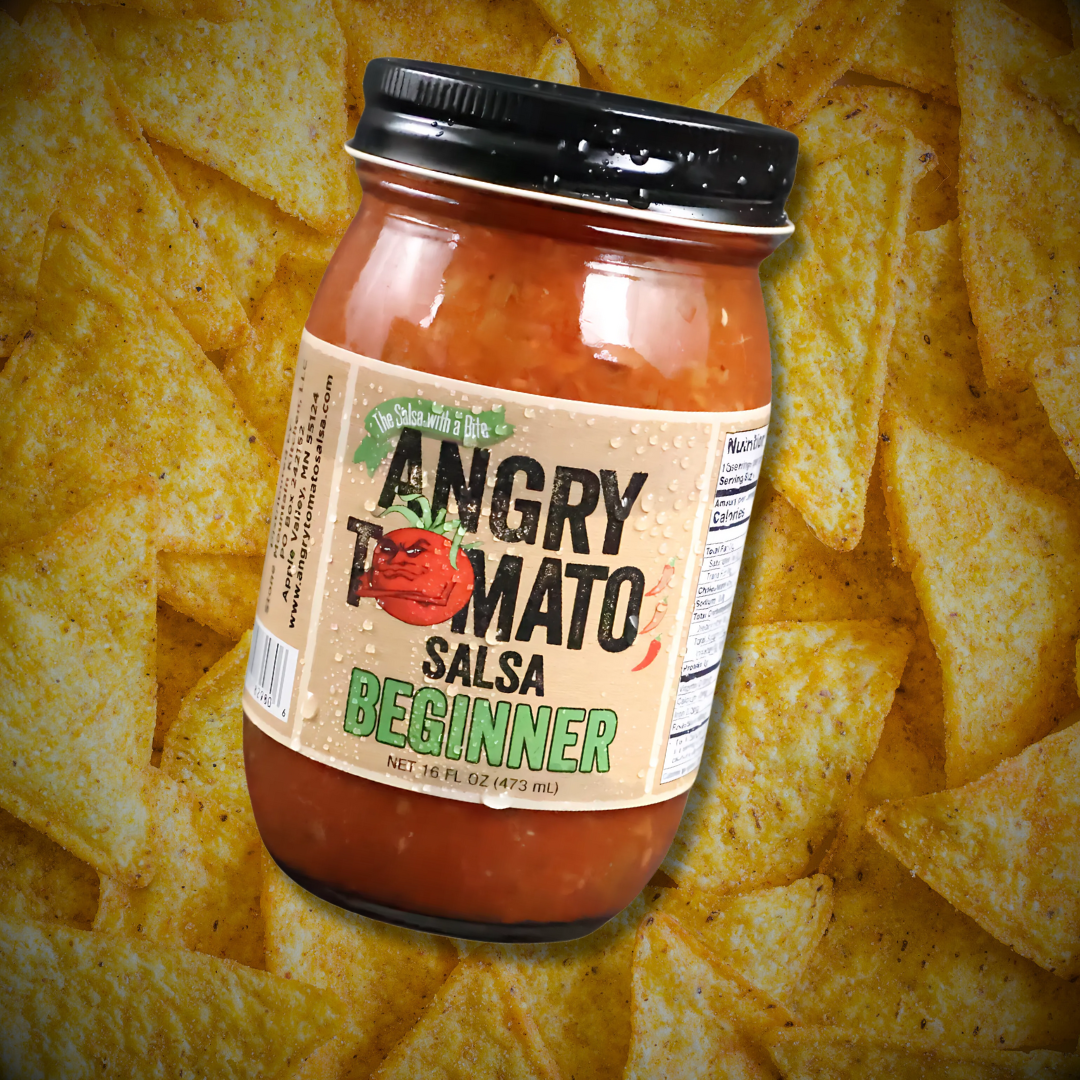 Beginner Single 16oz w/chip - Angry Tomato Salsa