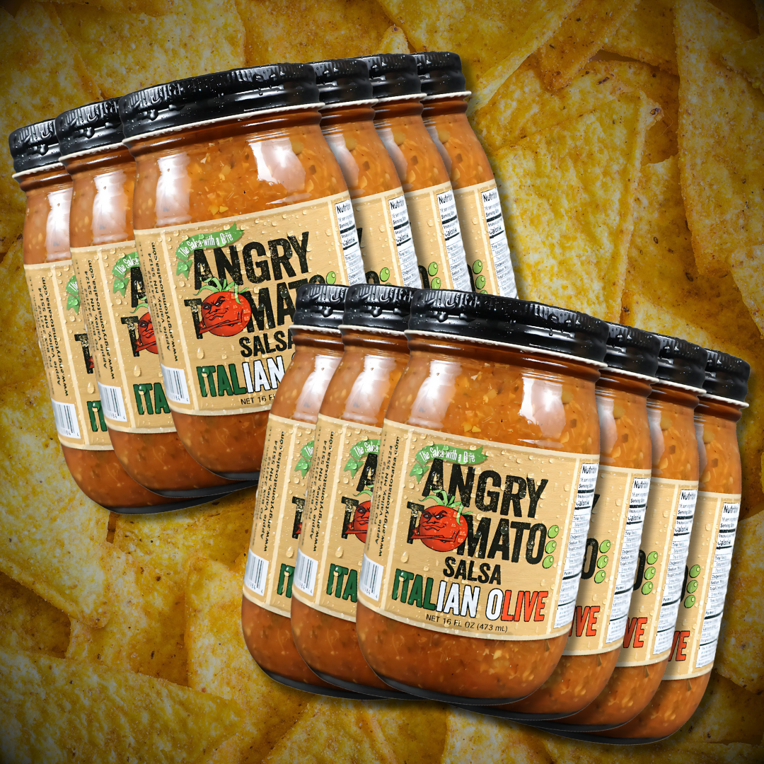 Italian Olive 12 Pack - Angry Tomato Salsa
