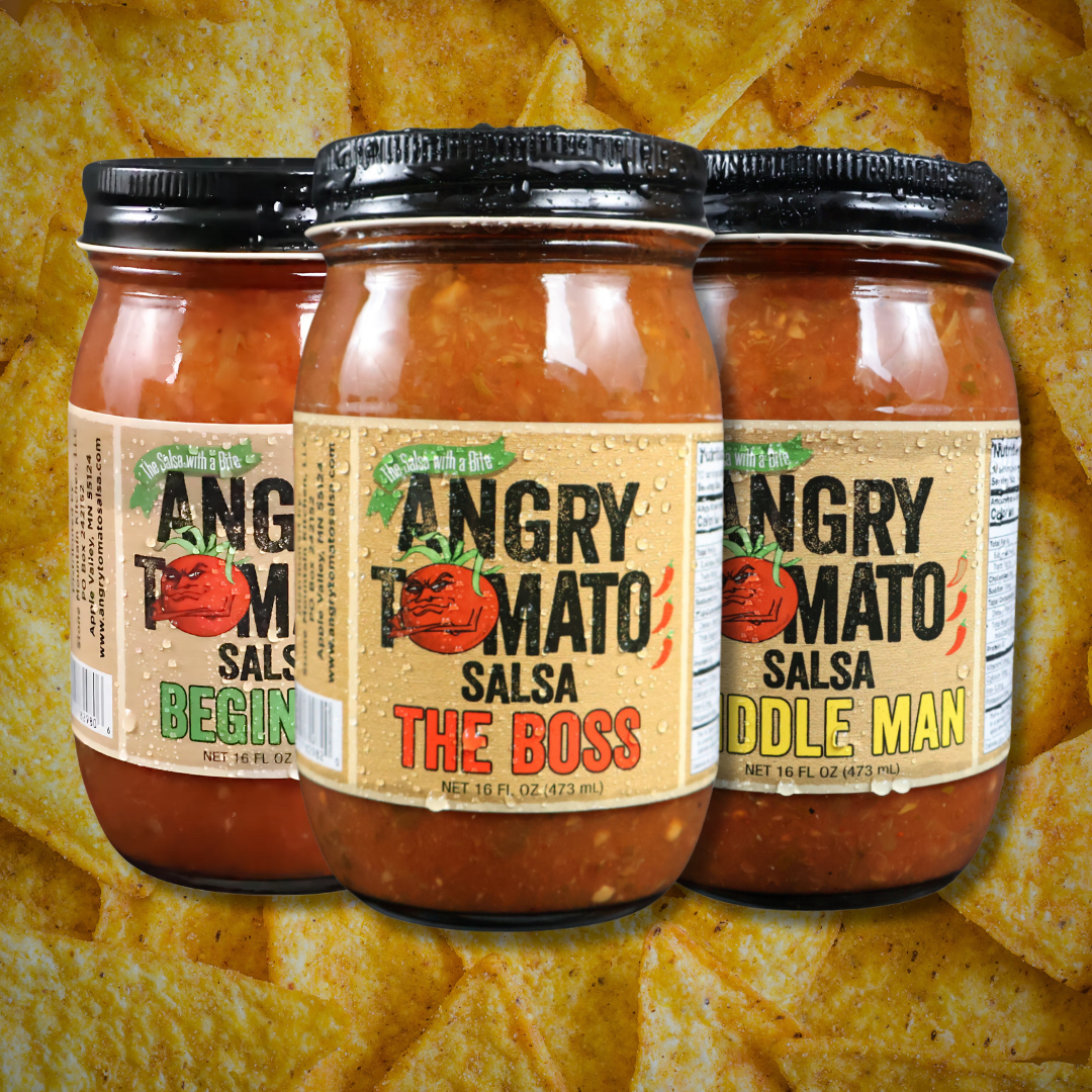 The Three Amigos 16oz - Angry Tomato Salsa